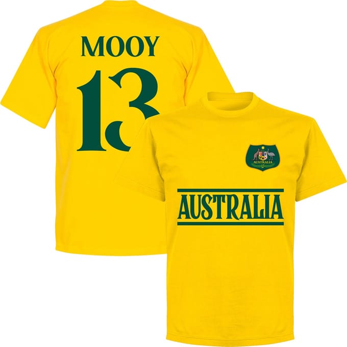 Australië Mooy 13 Team T-Shirt - Geel - M