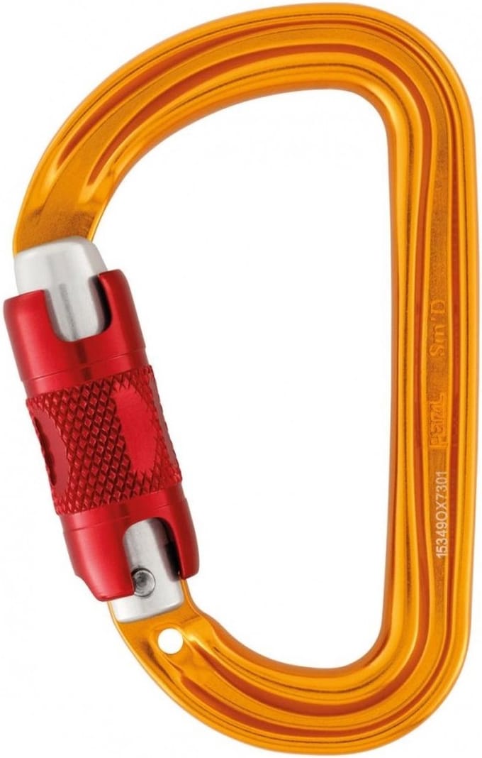 Petzl Sm'D - Twist lock automatisch sluitende D-vorm karabiner