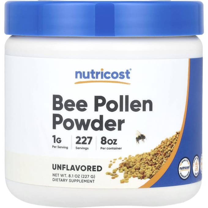 Nutricost, Poudre de pollen d'abeille, Non aromatisée, 8,1 oz (227g)