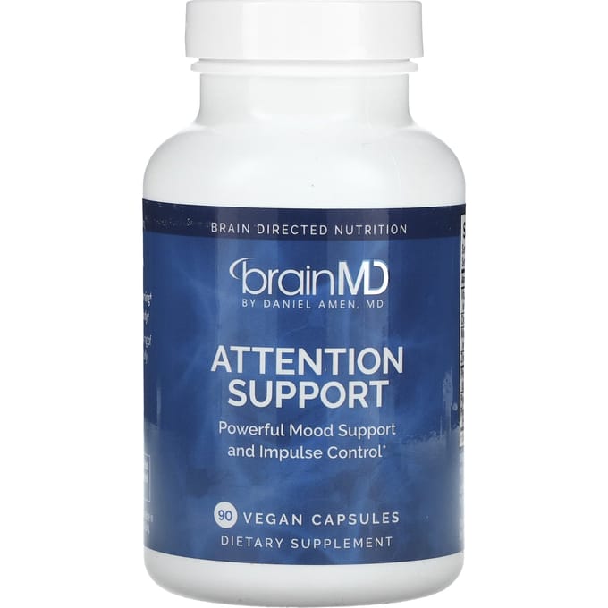 BrainMD, soutien de l'attention, 90 capsules végétales