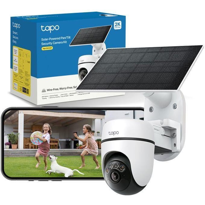 Tapo C610 KIT beveiligingscamera buiten met zonnepaneel - 2K 3MP - IP65 - AI detectie -Wifi Camera
