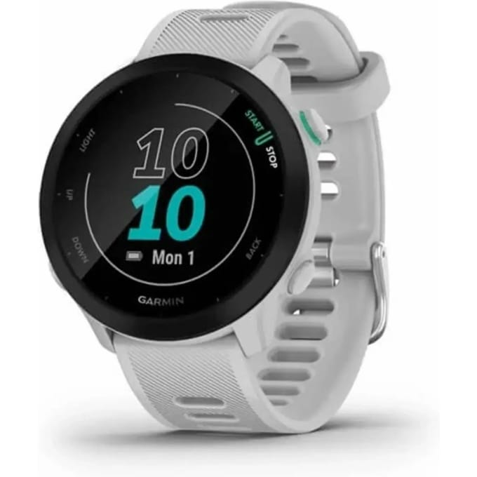 Garmin Forerunner 55 - Sporthorloge met GPS Tracker - Geschikt voor Hardlopen - 42mm - Whitestone