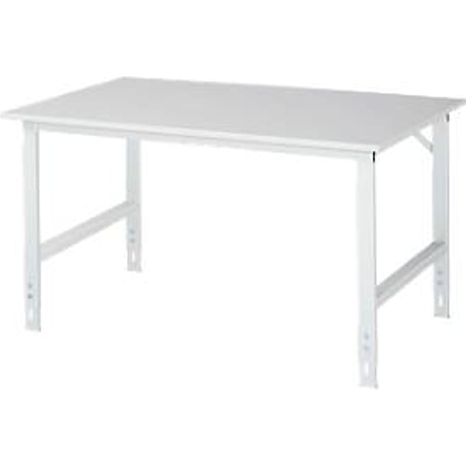 Werktafel, melamine blad, B 1500 x D 1000 x H 760-1080 mm