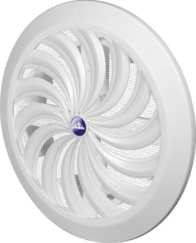 Ventilatierooster Rond 150 mm Afsluitbaar met Insectennet voor Afzuiging