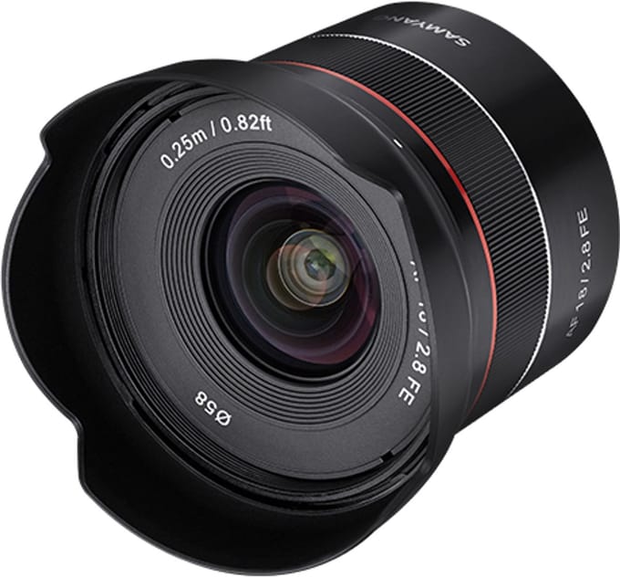 Samyang - AF 18mm F2.8 Sony E - Opzetlens - Objectief - Cameralens