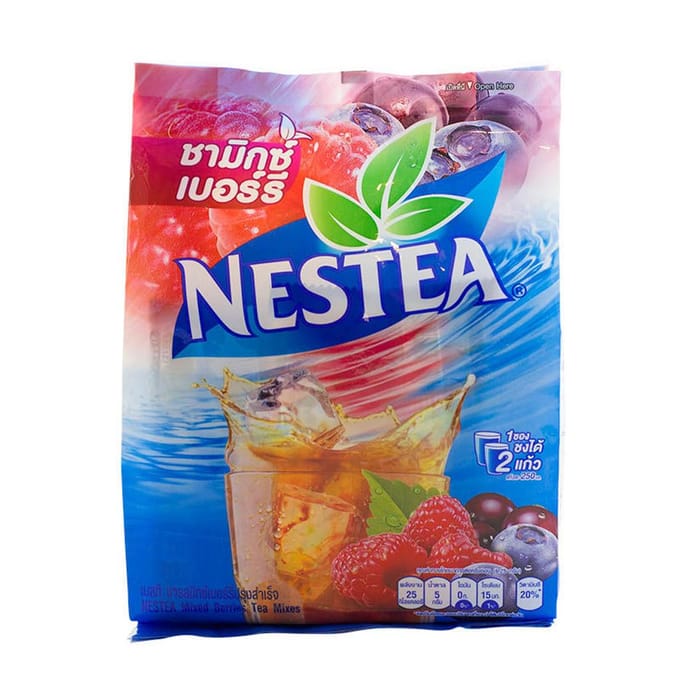 Nestea Gemengde Bessen Thee Mixen 12.5 g. x 18 zakjes 12.5 g. x 18 sachets blue