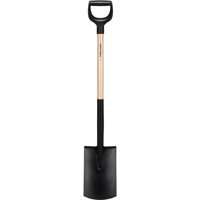 Fiskars Solid Spade Met Houten Steel Rond Fsc