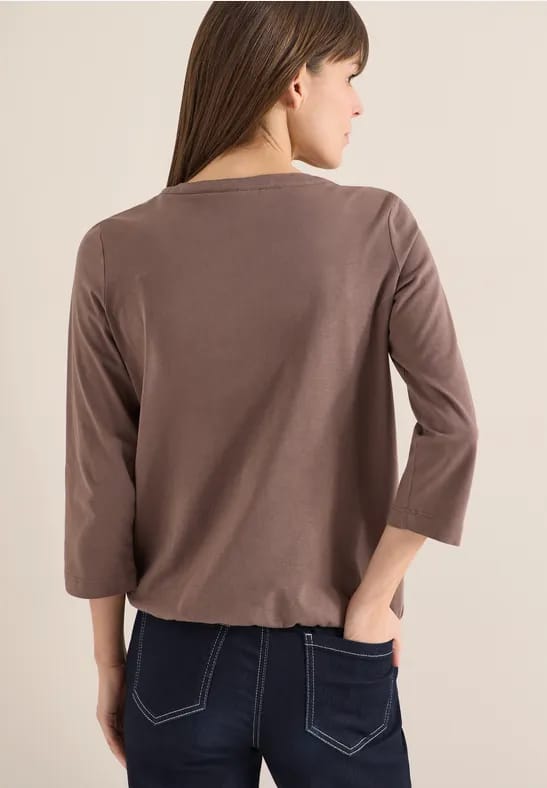 Shirt in effen kleur