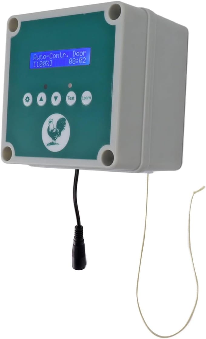 Automatische Deuropener - Kippenhok Deur - Veiligheid Dieren - Lichtsensor Timer - IP44 Waterdicht