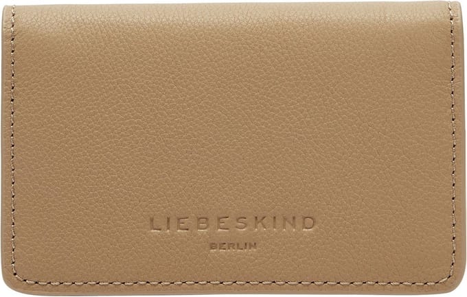 LIEBESKIND BERLIN Leren Kaarthoes Classics Cardie Card Case Sandstone Lichtbruin