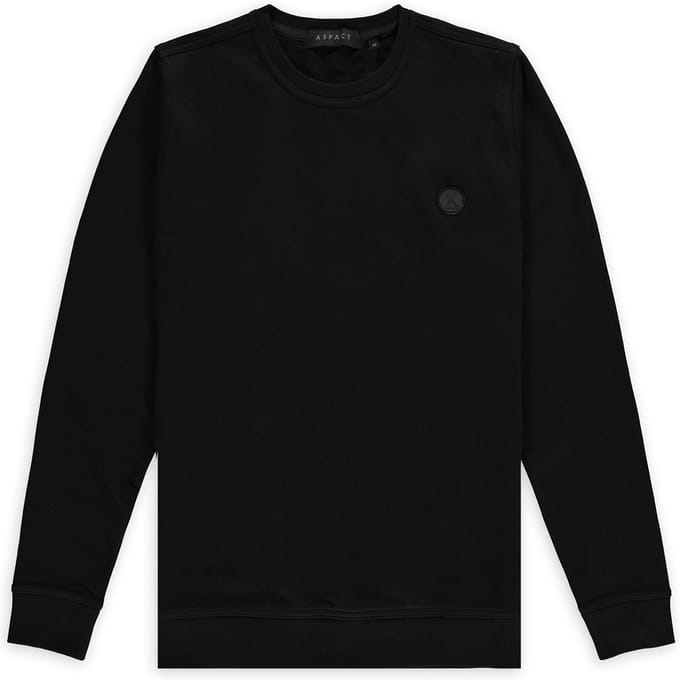 Aspact Liquid Sweater Black Size: S | Sweaters Outlet | Unisex | Zwart
