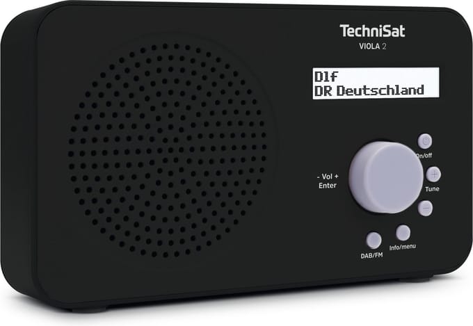 TechniSat VIOLA 2 Draagbaar Analoog & digitaal Zwart
