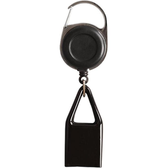 Siliconen Sticker Aansteker Leash Veilig Stash Clip Intrekbare Sleutelhanger Houder Cover zwart
