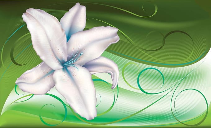 Lily Abstract Photo Wallcovering