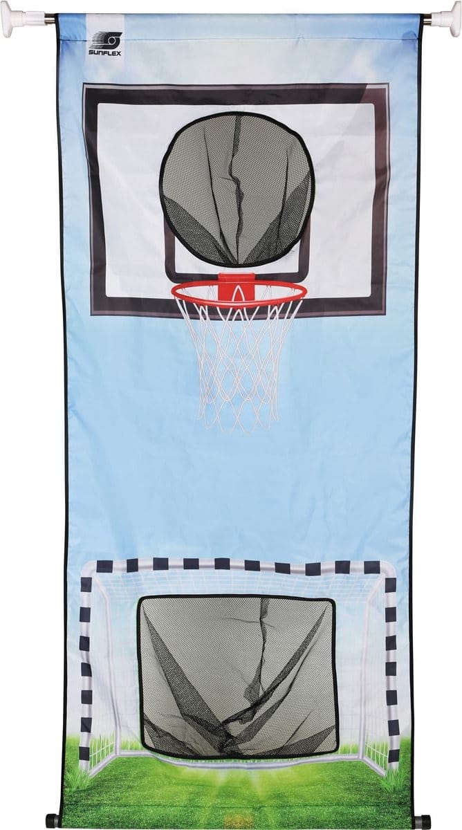 Sunflex Deur Basket, Voetbal + Basketbal, Inclusief 2 foamballen