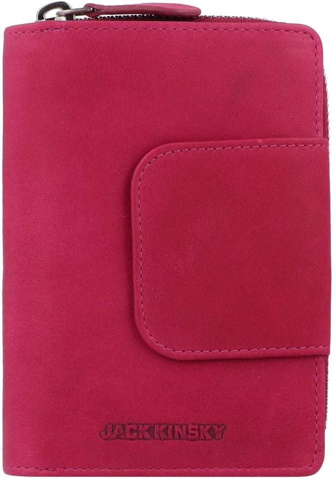 Jack Kinsky Aruba Portemonnee Leder 14 cm - Dames - Horizontaal - pink