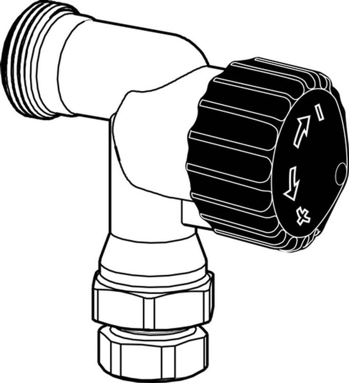 IMI Hydronic Engineering HEIMEIER Thermostaat-ventielonderdeel RVT DN 10, axiale vorm, M 30 x 1,5, 50520312