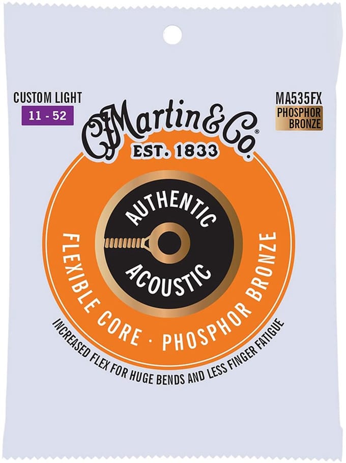 snarenset akoestische gitaar - MA535FX - 92/8 phosphor bronze 11-52 custom light