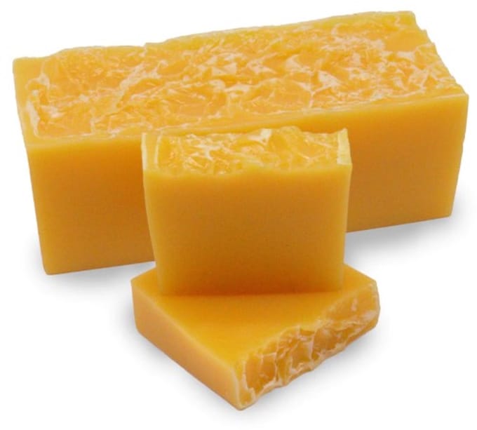 Rojafit - Natuurzeep - Handgemaakt - Honing & Mandarijn - Plak van +/- 100 gram.