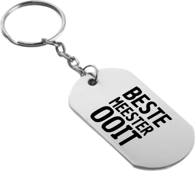 Akyol - beste meester ooit sleutelhanger - Meester - familie - cadeau - 54 x 29mm
