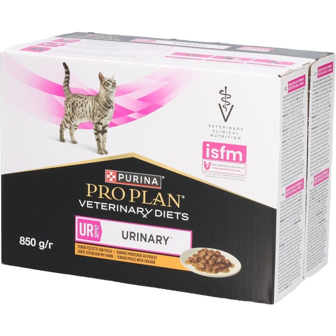 10x85g Purina Pro Plan Veterinary Diets Feline UR ST/OX - Urinary Chicken Cat Food Wet