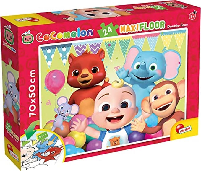 Maxi puzzel voor kinderen vanaf 3 jaar - 2-in-1 dubbelzijdig met kleurplaat