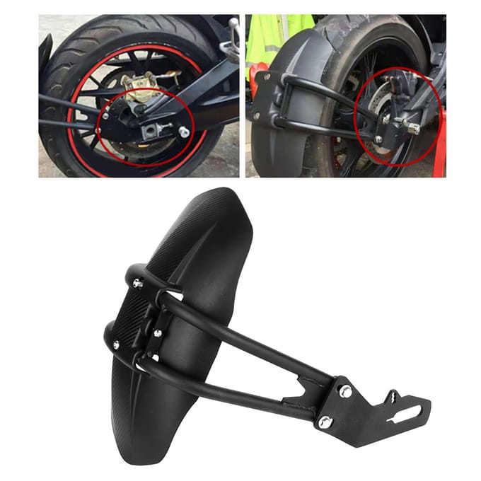 Garde-boue arrière modifié pour moto black