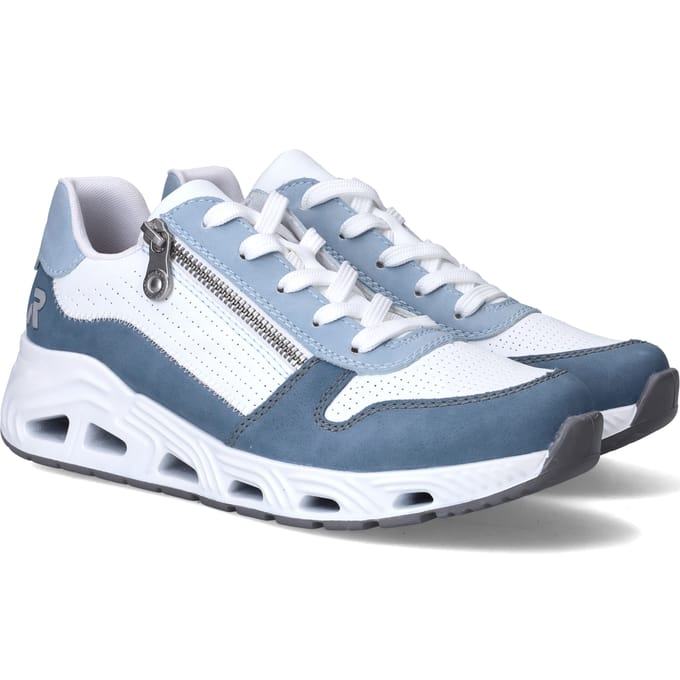 Rieker Sport Sneakers - Dames - Blauw - Maat:38