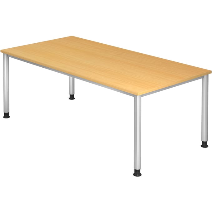 HILO 2E S | Bureau - Beuken 200 x 100 Tafelhoogte I In hoogte verstelbaar