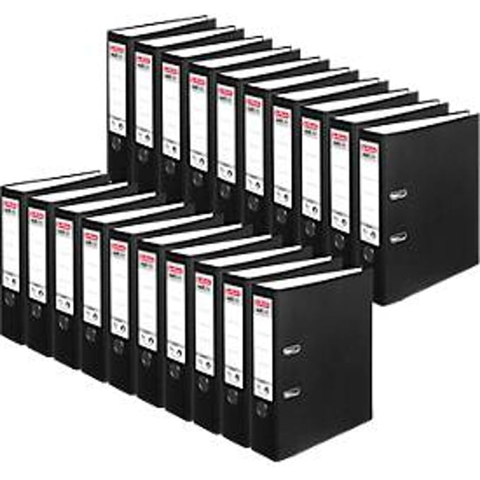 herlitz ordner maX.file protect, A4, rugbreedte 80 mm, 20 stuks, zwart