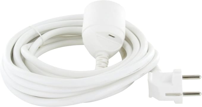Verlengsnoer met USB-C - Wit - 5 meter