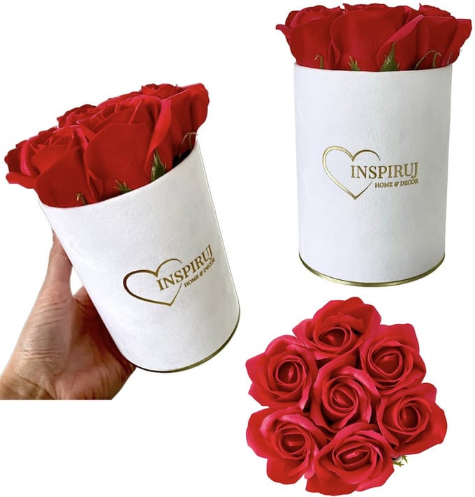 Inspiruj - Flowerbox - Witte Doos - Rode Zeeprozen