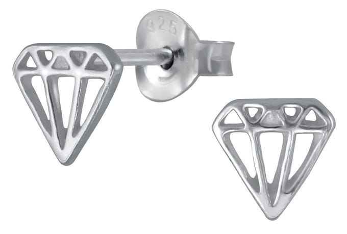 Joy|S - Zilveren diamant oorbellen - 6 mm
