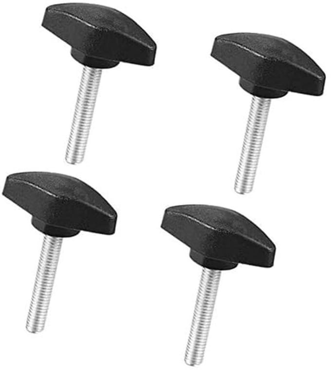 Allecto - Klemgreep Schroefknoppen - Draaibankaccessoires - Zwart