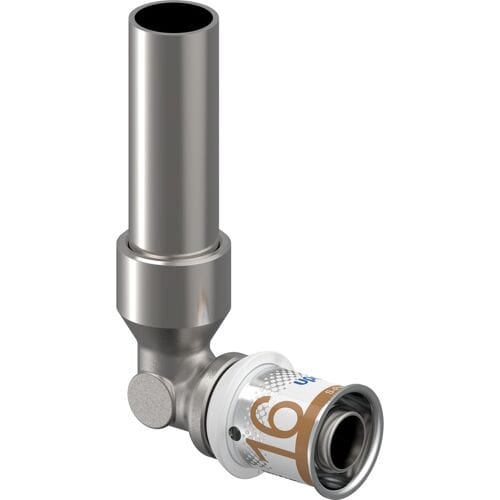 Uponor S-Press Plus pers kniekoppeling radiator 15x16mm 350mm