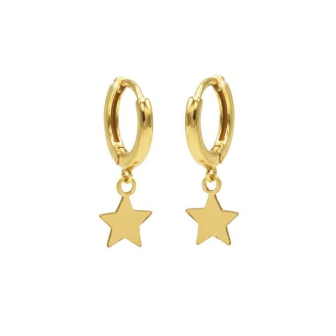 Karma hinged hoops symbool star gold M1906HIN