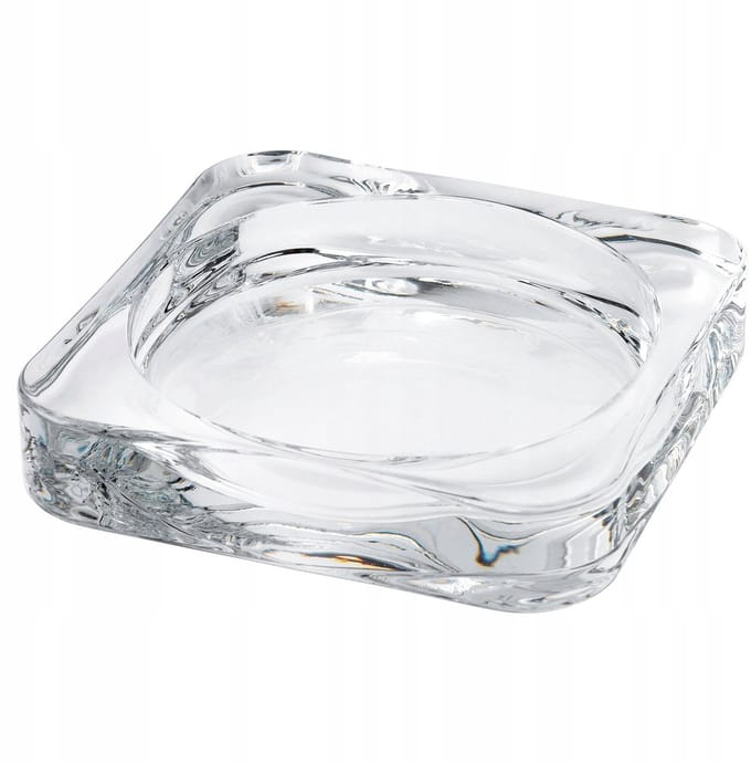 Merkloze Glazen Kaarsenstandaard 10x10 cm