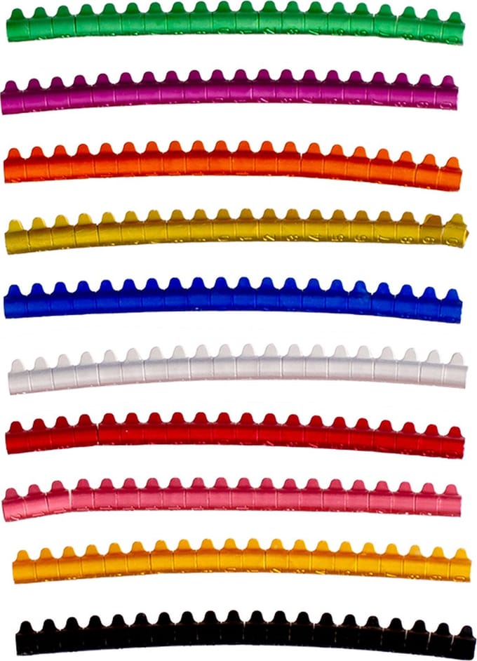 Duvoplus - Vogels - RINGEN VALKPARKIET ALUMINIUM 6mm gemengde kleuren