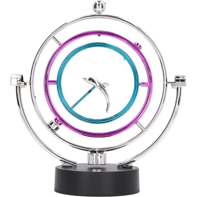 Perpetuum Mobile Speelgoed Innovatief Grote Cirkel Dolfijn Perpetuum Beweging Speelgoed voor Thuis Kantoor blue
