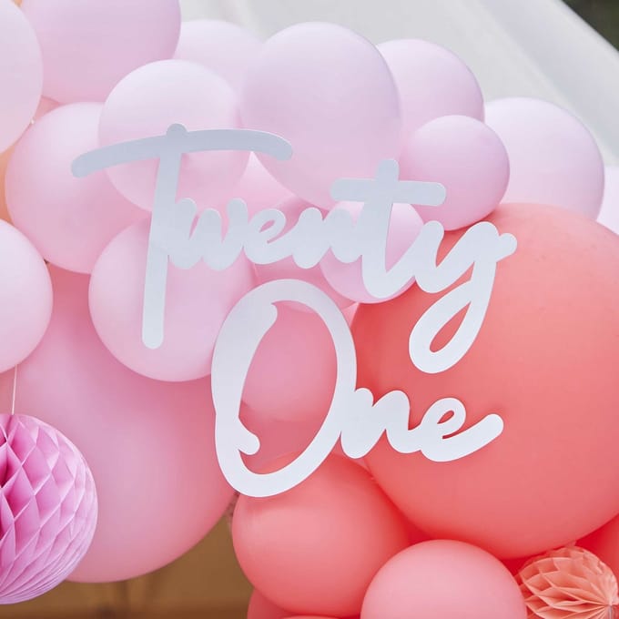 Ginger Ray - Ginger Ray - Bord Twenty one - DIY Ballonboog