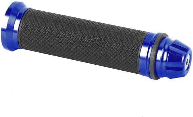 Stuurhandgrepen Motor - Handgrepen Fiets - Comfortabele Rit - Antislip Rubber - 7/8 Inch - Zilver