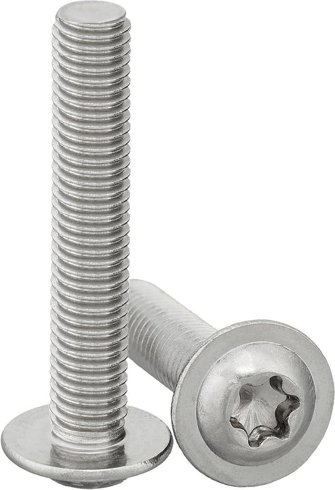Lenskopschroeven met flens - Torx machinebouten - Vaste verbindingen maken - Geïntegreerde flens vervangt ring