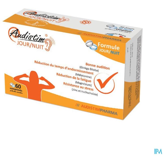Audistim Dag/Nacht Goed Gehoor 60 Tabletten