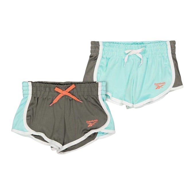 Reebok Meisjes Shorts (Set van 2) (Aruba Blauw)