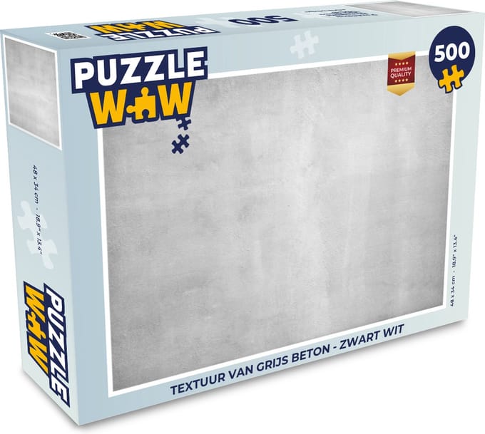 Puzzel Beton - Grijs - Cement - Industrieel - Structuur - Legpuzzel - Puzzel 500 stukjes