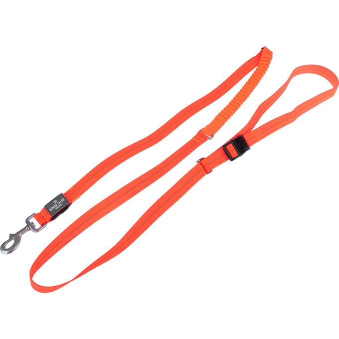 Nomad Tales Spirit USB LED jogging riem oranje 25mm breed, 180-250cm lang hond