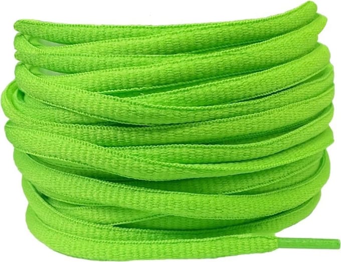 Ovale veters Lichtgroen voor O.A. SB Dunk - hardloopschoenen 120cm