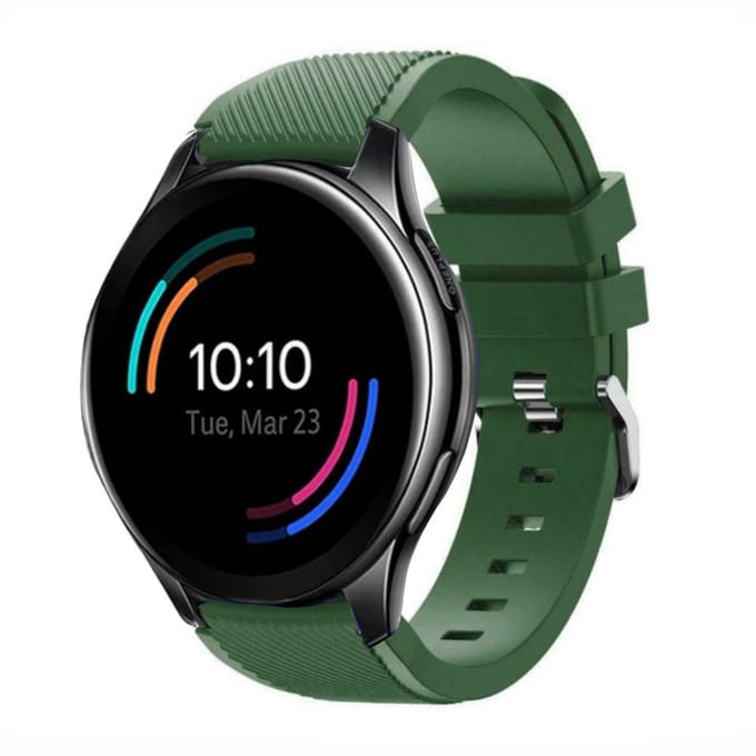 OnePlus Watch siliconen band (legergroen)