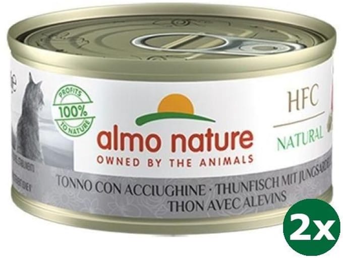 Almo nature cat tonijn/sardines kattenvoer 48x 24x70 gr
