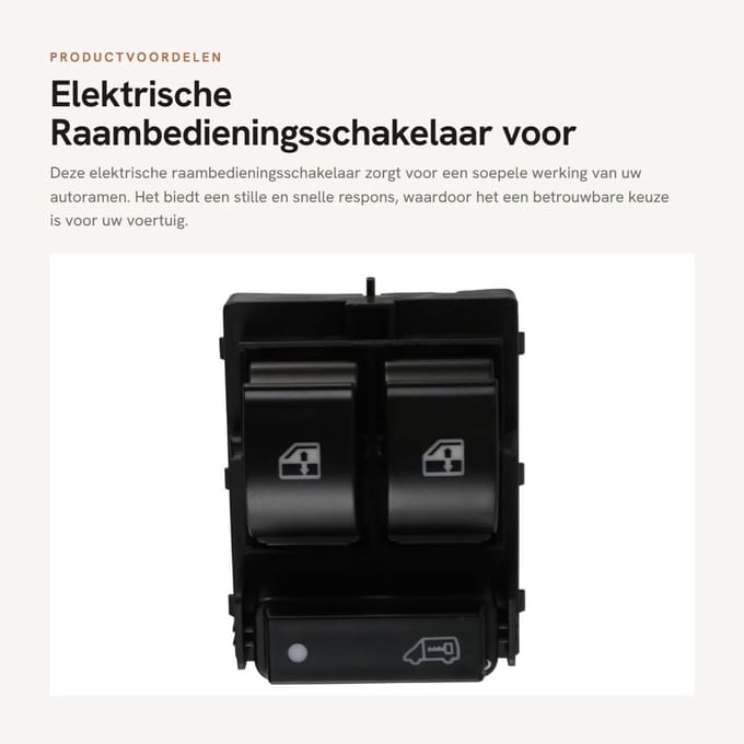 Dailygoods - Elektrische Raambedieningsschakelaar voor Autos